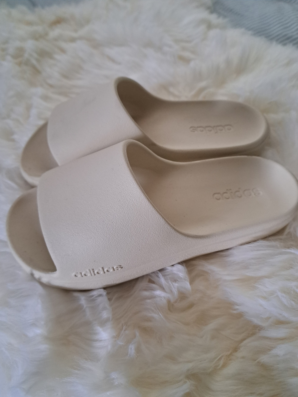 adidas Women’s Beige Slide Sandals